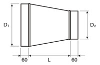 Вентиляция круглая переход ВКП