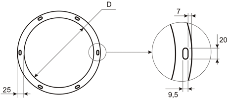 Вентиляция круглая фланец ВКФЛ