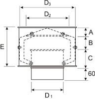Вентиляция круглая дефлектор ВКД