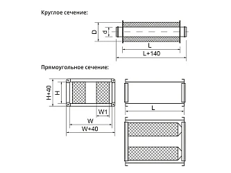 Шумоглушитель Ecoclima Pro Vent ECT SIL-T 315-900